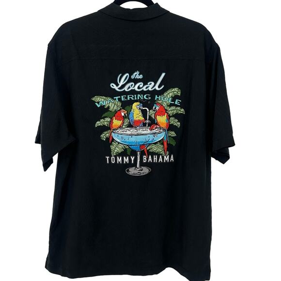 Tommy Bahama locals watering hole silk button shirt men’s size medium vacation - Picture 1 of 9